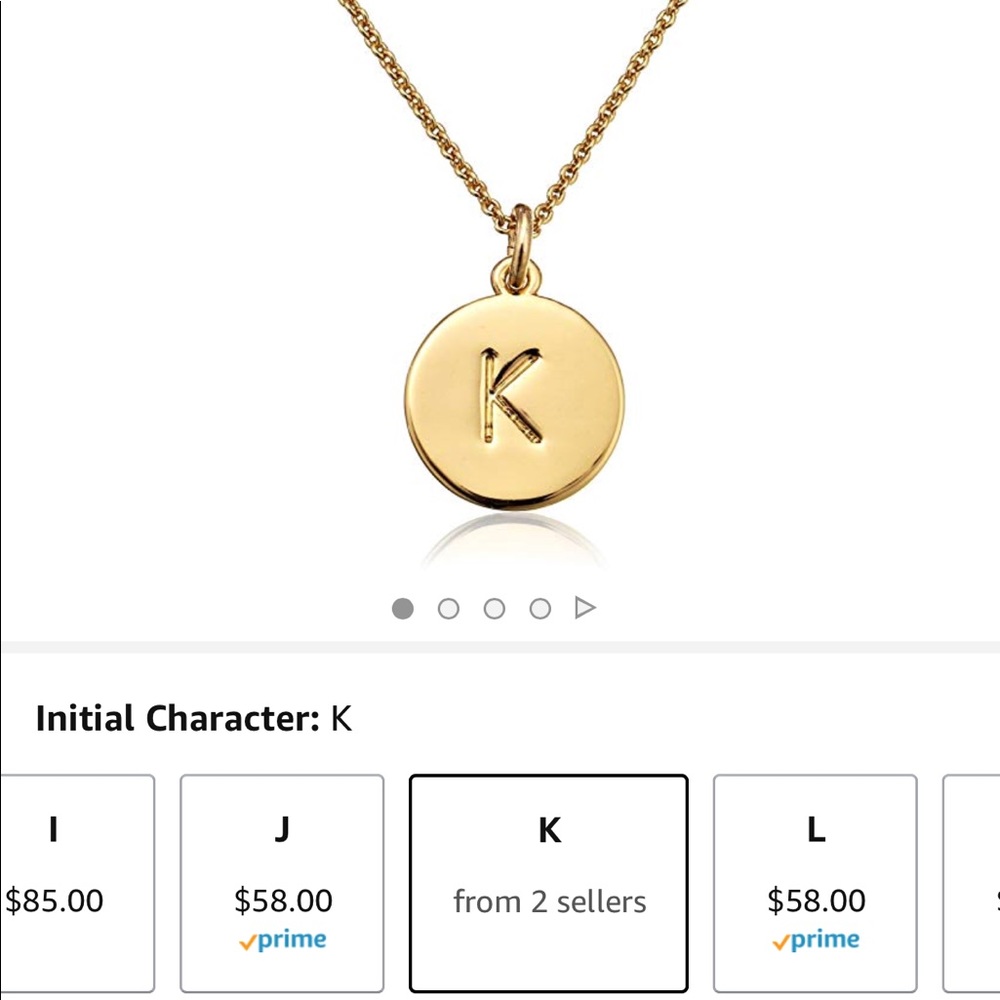 Kate Spade Initial “K” necklace